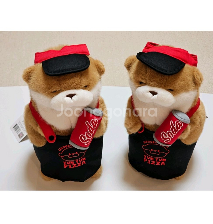 냠냠피자 우소우소짱 브라운 인형(27cm)--0