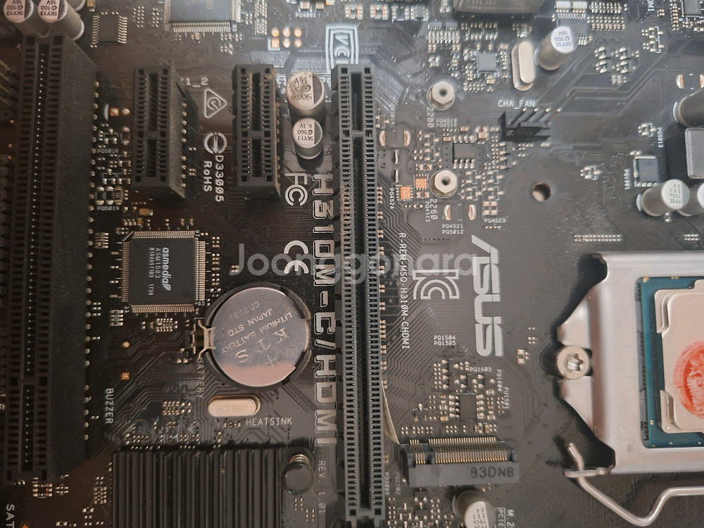 i5 8400 cpu + ASUS H310M--2