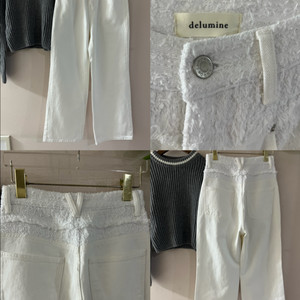 드르미네트위드팬츠,드르미네기모진청 드르미네화이트포켓