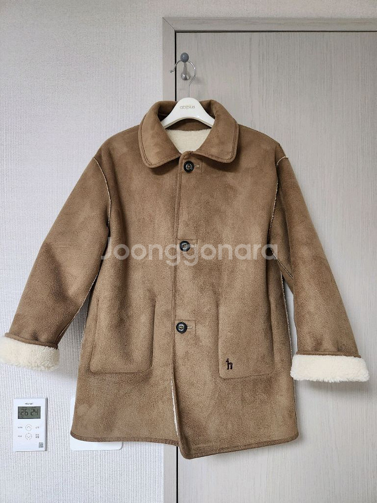 헤지스키즈 여아 155 양면무스탕 외 패딩 2종 일괄 판매--1