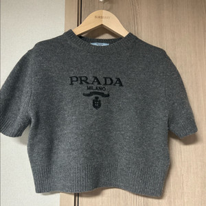 수입의류 그레이 반팔니트