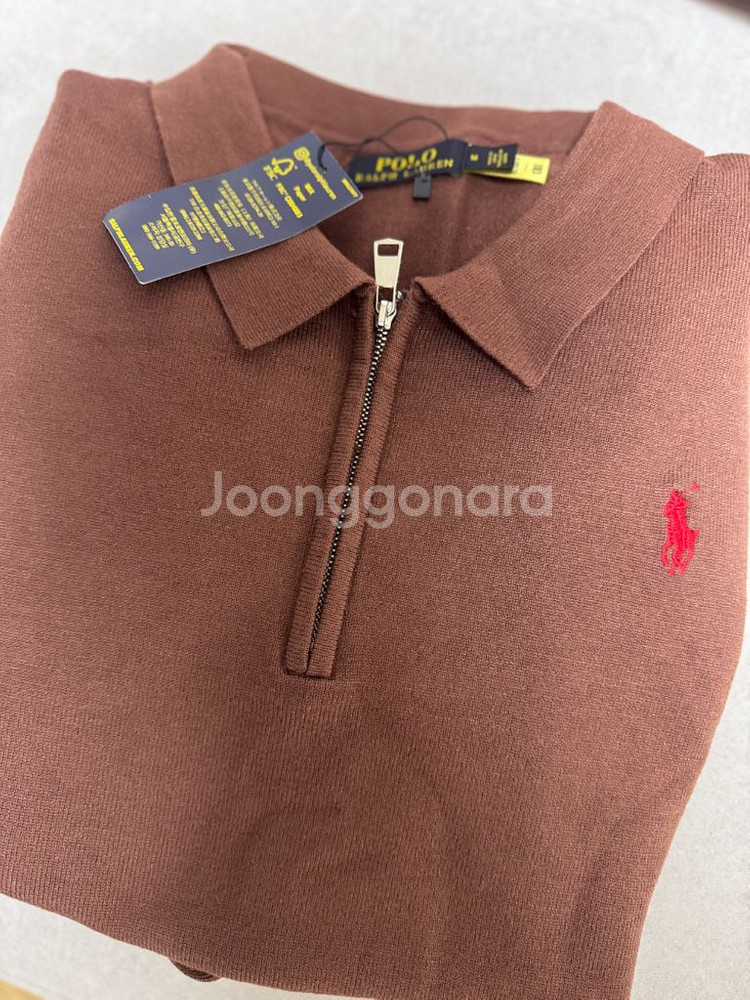 폴로 랄프로렌 브라운 하프집업 니트M--0