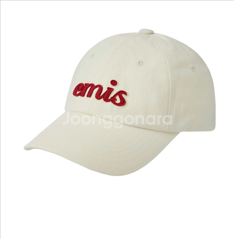 이미스 EMIS 아플리케 볼캡 크림 새상품 판매--2