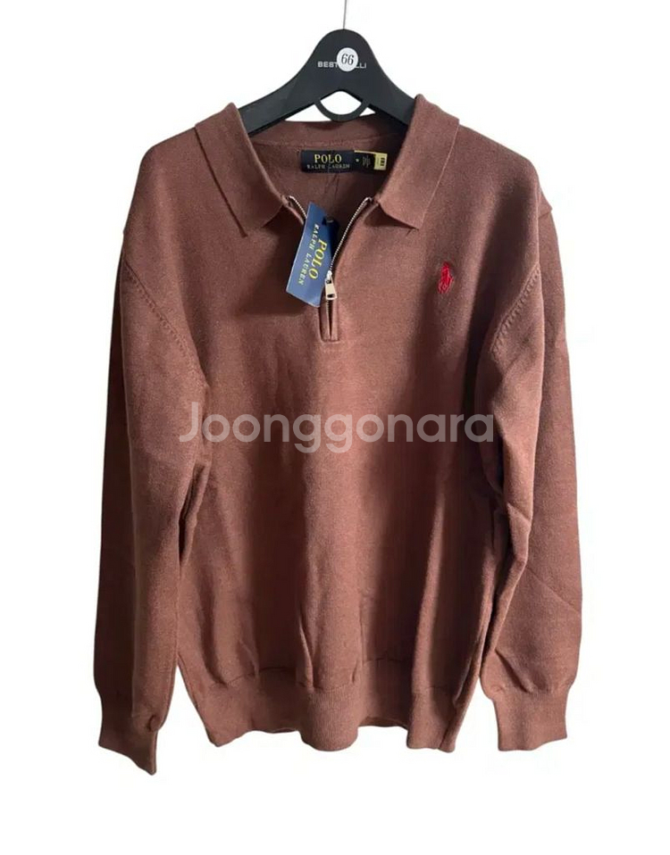 폴로 랄프로렌 브라운 하프집업 니트M--1