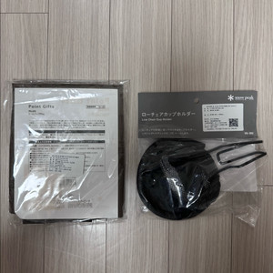 스노우피크 로우체어 컵홀더 및 포인트상품 토트백 판매합니다.