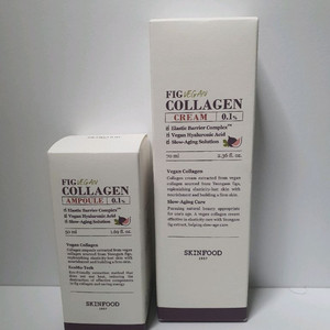 스킨푸드 무화과 콜라겐 비건 앰플+크림