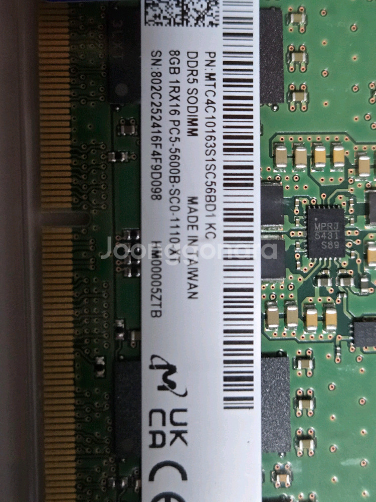 DDR5 8GB 메모리 2개 세트--1