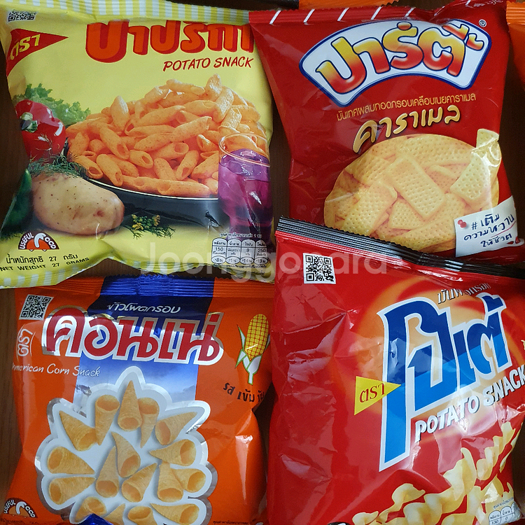태국 스낵 봉지 과자 간식 (여러개)--0