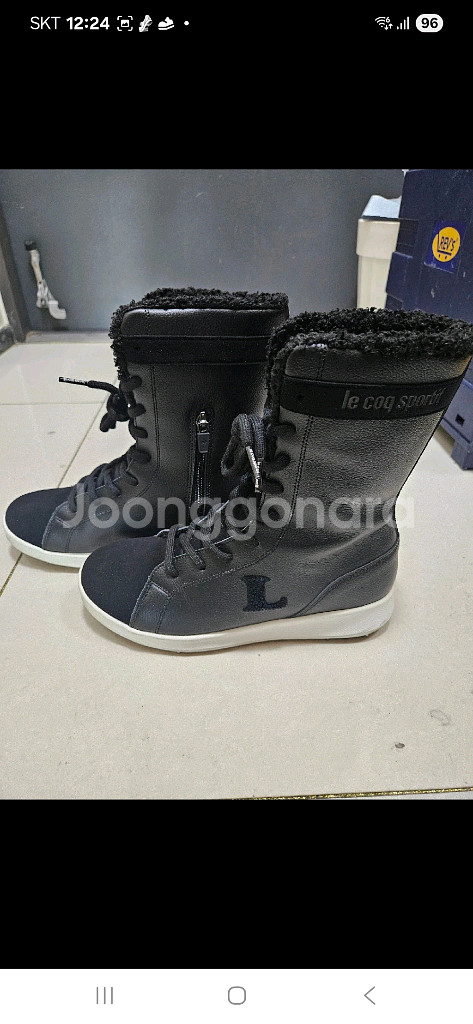 르꼬끄 골프웨어 여성 미들부츠 240 거의새상품--0