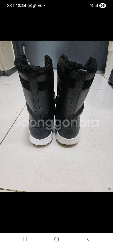 르꼬끄 골프웨어 여성 미들부츠 240 거의새상품--2