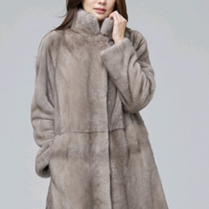 A&D 휘메일 밍크 코트 사파이어 블루