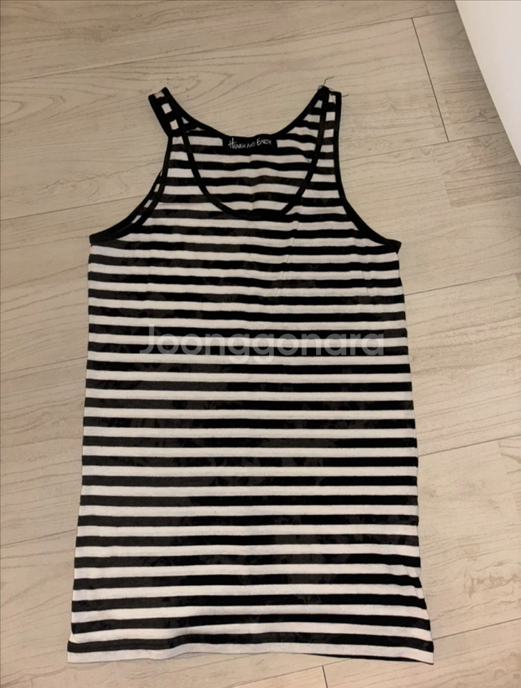 스트라이프 민소매--0