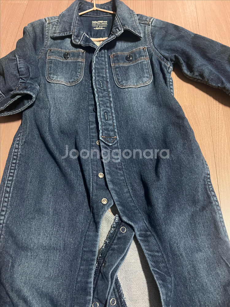 갭베이비 데님바디수트--0