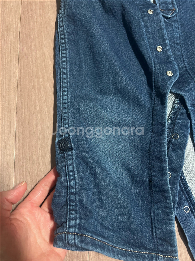 갭베이비 데님바디수트--2