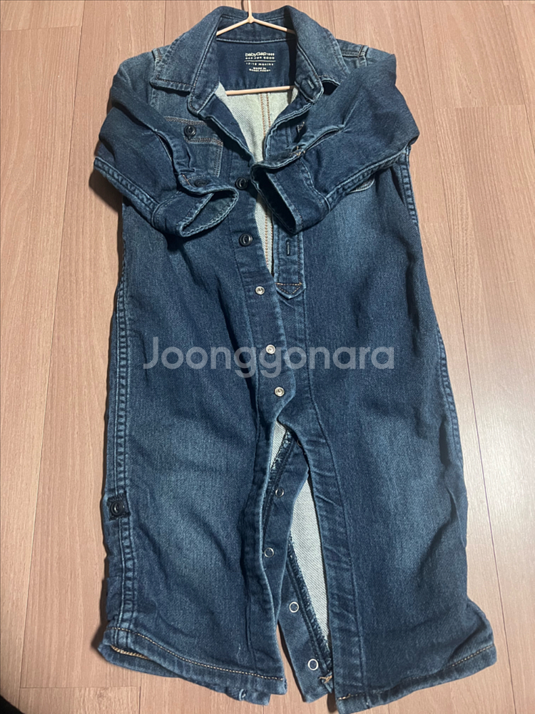 갭베이비 데님바디수트--3