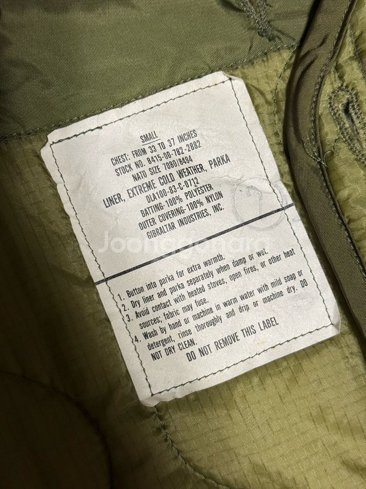 데드스탁급 m65 피쉬테일 개파카 오리지널S--6