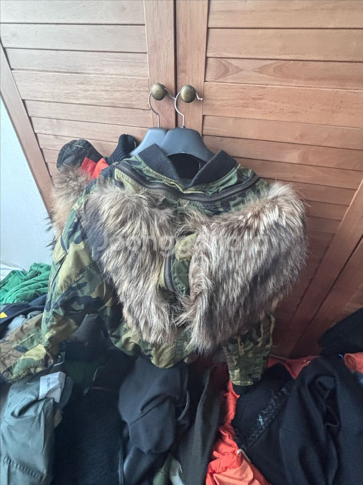 디스퀘어드 카모플라주 라쿤 패딩 점퍼 48--1