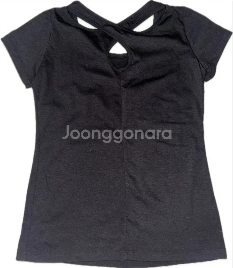 여성 크리스탈 반팔 티셔츠--1