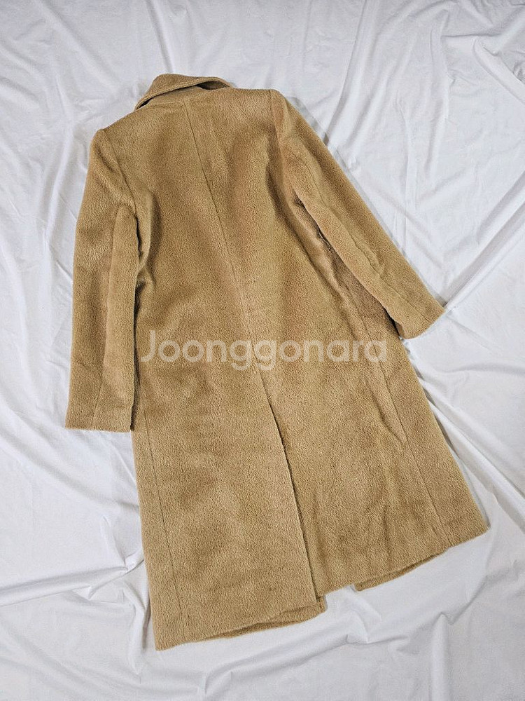 정가 119만) [s]모조에스핀 알파카 모 베이직 심플 벨트 코트--6