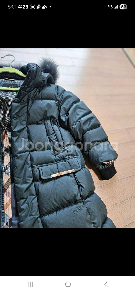 닥스키즈 롱패딩 120 거의새상품--2