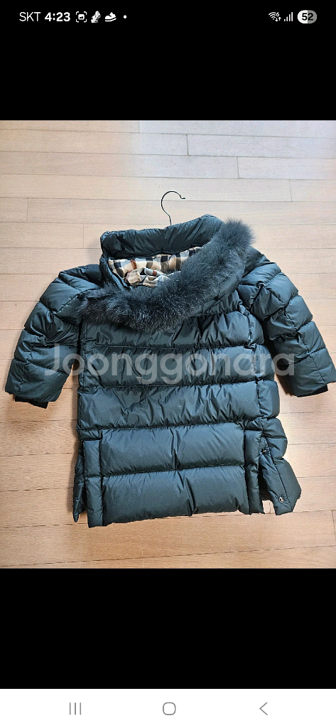 닥스키즈 롱패딩 120 거의새상품--3