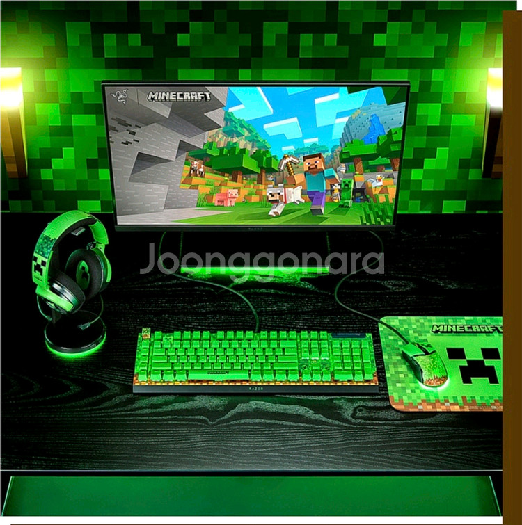 블랙위도우 V4 X 마인크래프트 게이밍 키보드&마우스--2