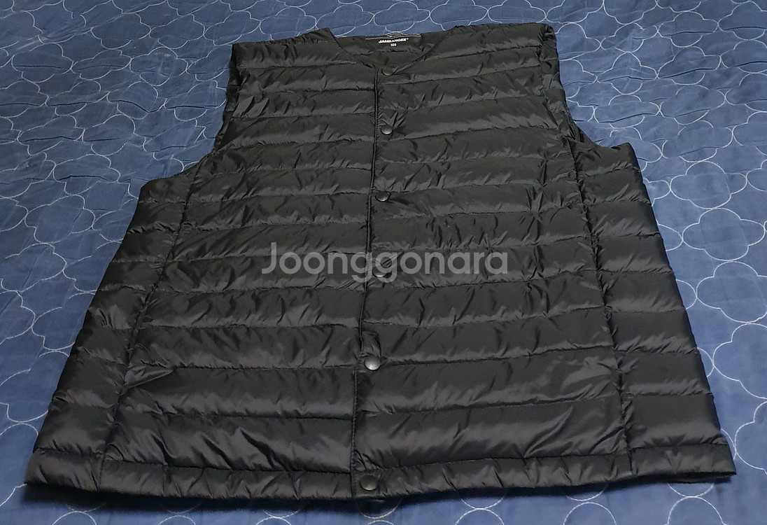 구스다운 경량 조끼패딩 블랙 (100) 2개--2