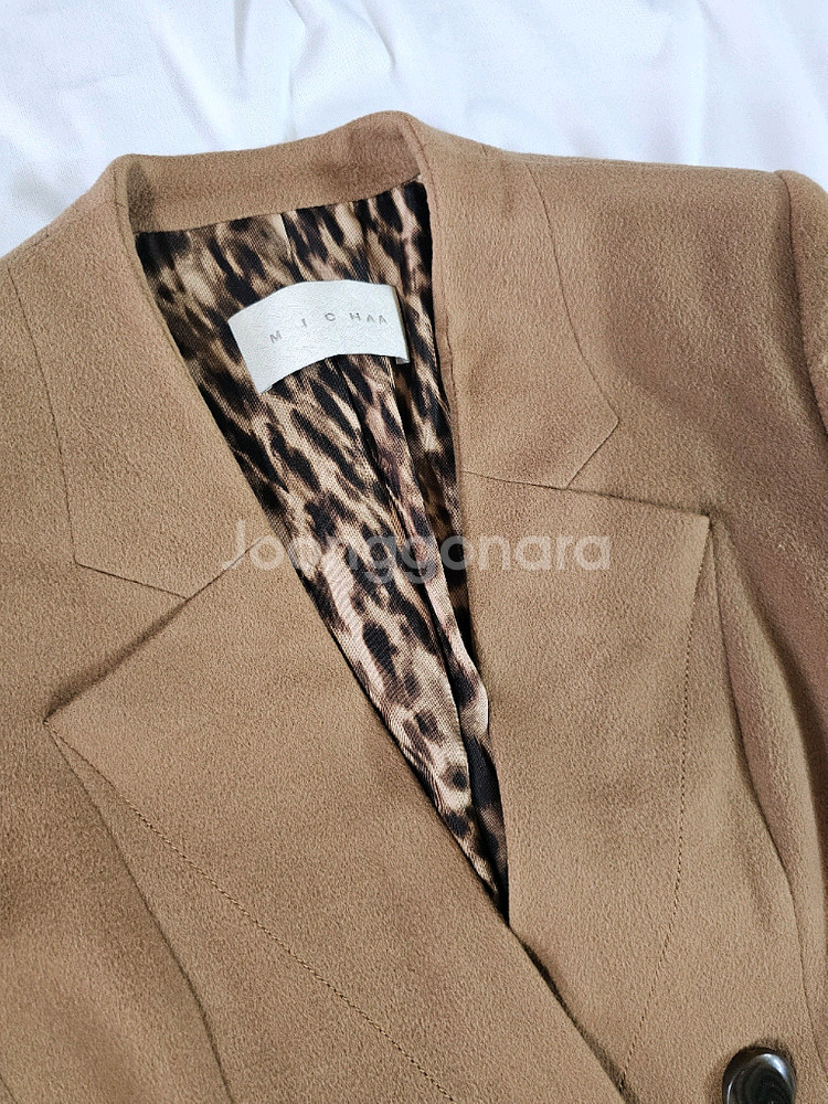 [55] 미샤 캐시미어 100 더블브레스트 테일러드 자켓 코트--2
