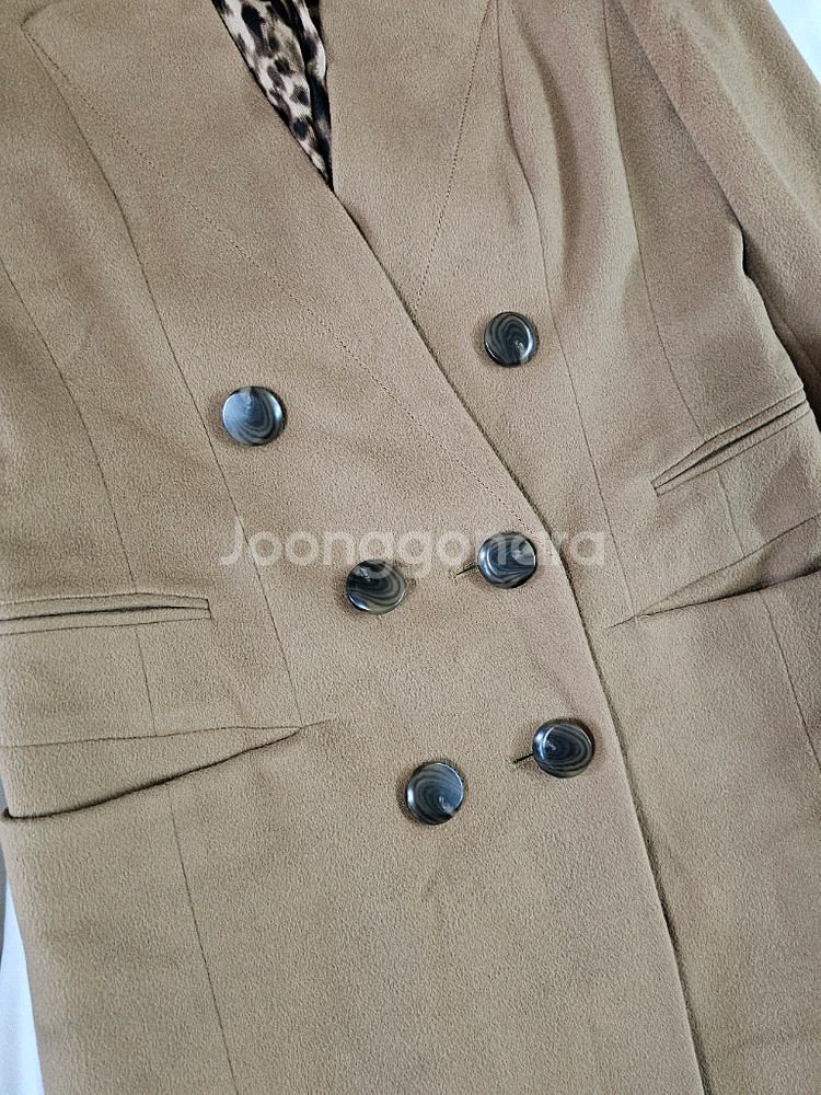 [55] 미샤 캐시미어 100 더블브레스트 테일러드 자켓 코트--3