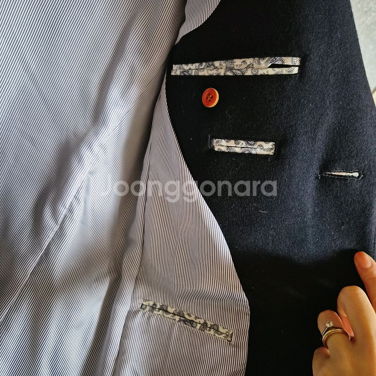 페리 엘리스 네이비 코트 95--5