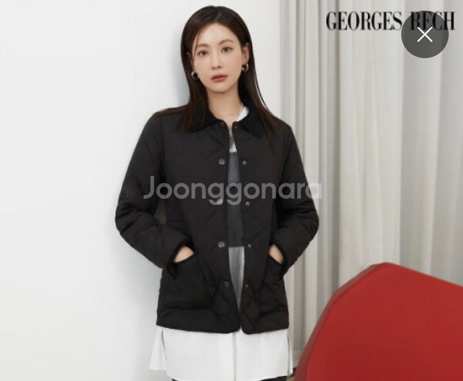 죠르쥬레쉬 코듀로이배색 퀼팅패딩자켓:) 경량패딩자켓--1