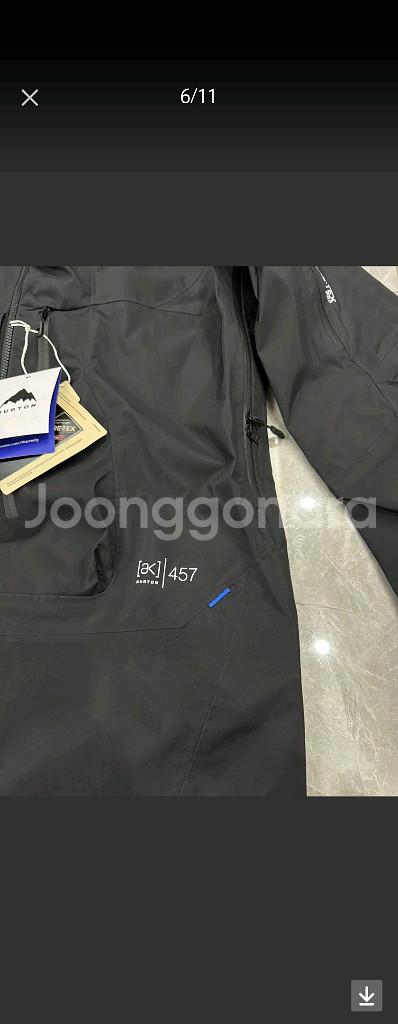 24 버튼 AK457 고어텍스프로 XL 스키복보드복 새제품--4