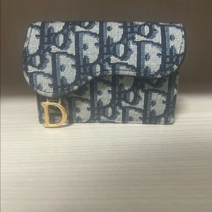 (새상품급) 디올 오블리크 새들 플랩 카드지갑