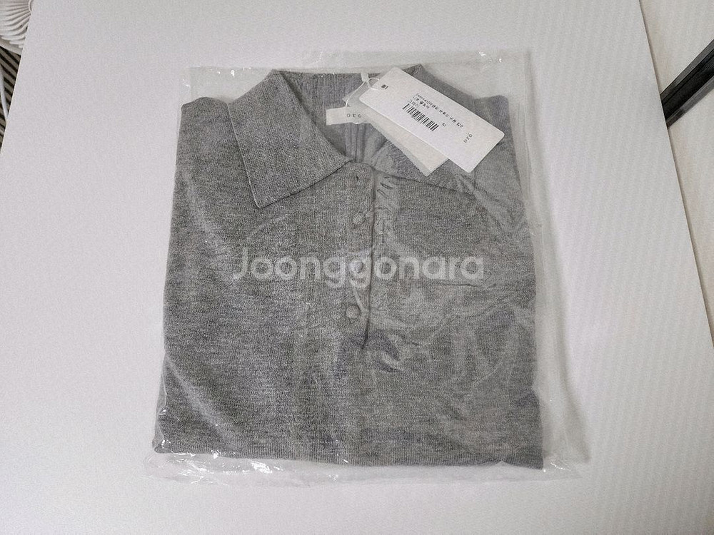 Oro 오로 에센셜 브루드 버튼칼라니트풀오버_Gray--2