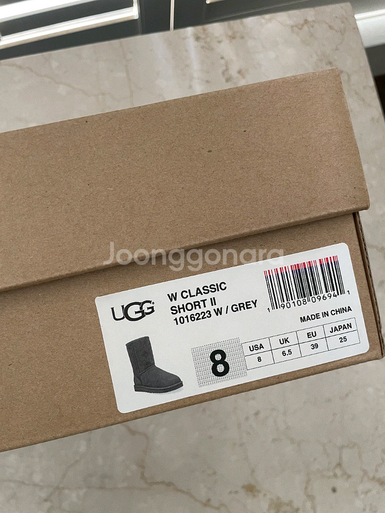 UGG의 클래식 쇼트 II 부츠 GREY 250mm--5