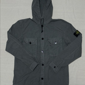 스톤아일랜드 후드 오버셔츠 차콜 [L]