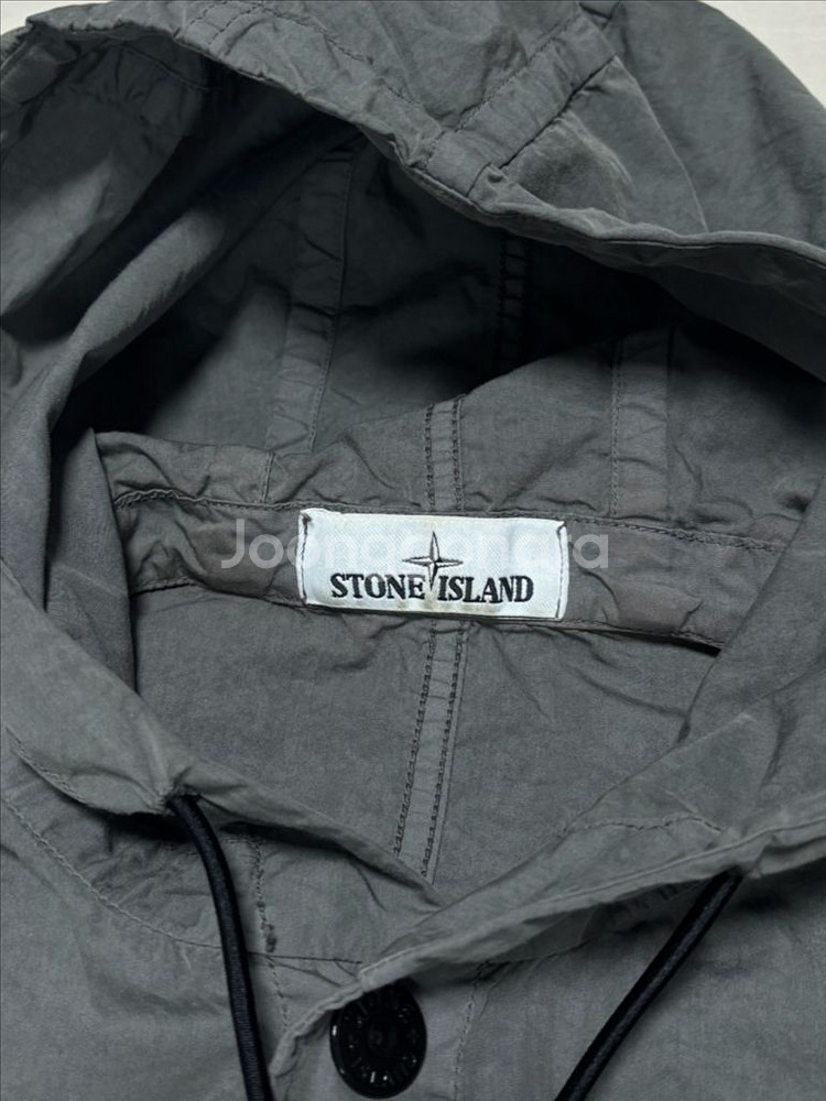 스톤아일랜드 후드 오버셔츠 차콜 [L]--2