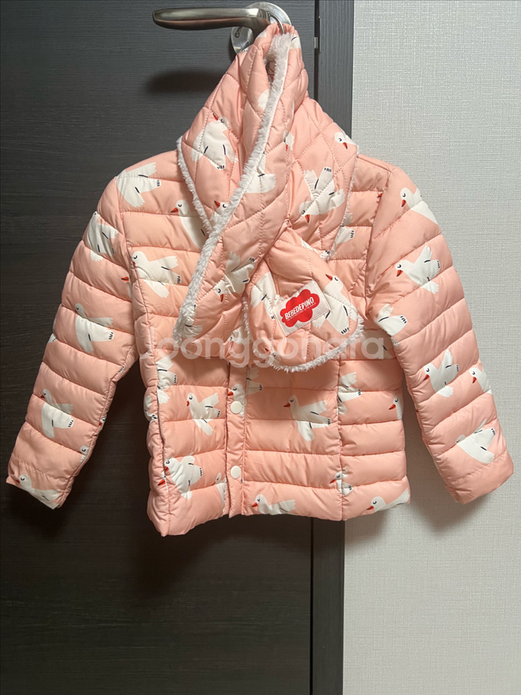 베베드피노 도브 경량 패딩+목도리(미시착새상품)세트 1--0