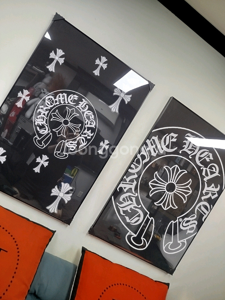 크롬하츠 로고 대형 그림 액자 팝아트 인테리어소품 인테리어액자 명품그림 명품액자--9