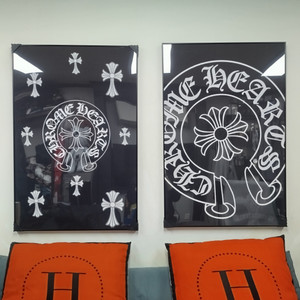 크롬하츠 로고 대형 그림 액자 팝아트 인테리어소품 인테리어액자 명품그림 명품액자