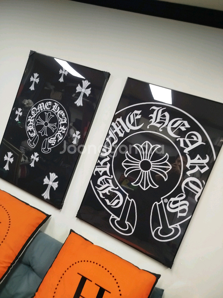 크롬하츠 로고 대형 그림 액자 팝아트 인테리어소품 인테리어액자 명품그림 명품액자--3