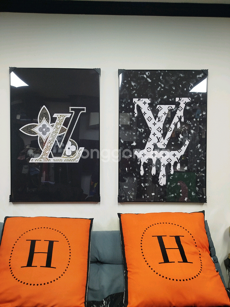 루이비통 로고 대형 그림 액자 팝아트 인테리어소품 인테리어액자 명품그림 명품액자--2