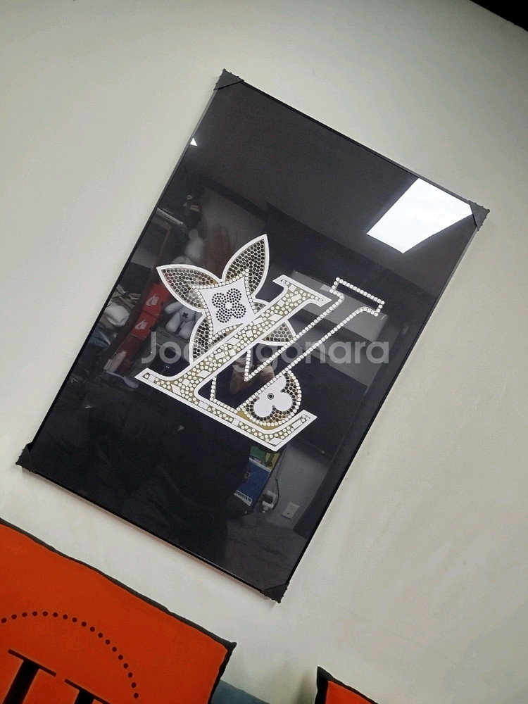 루이비통 로고 대형 그림 액자 팝아트 인테리어소품 인테리어액자 명품그림 명품액자--1