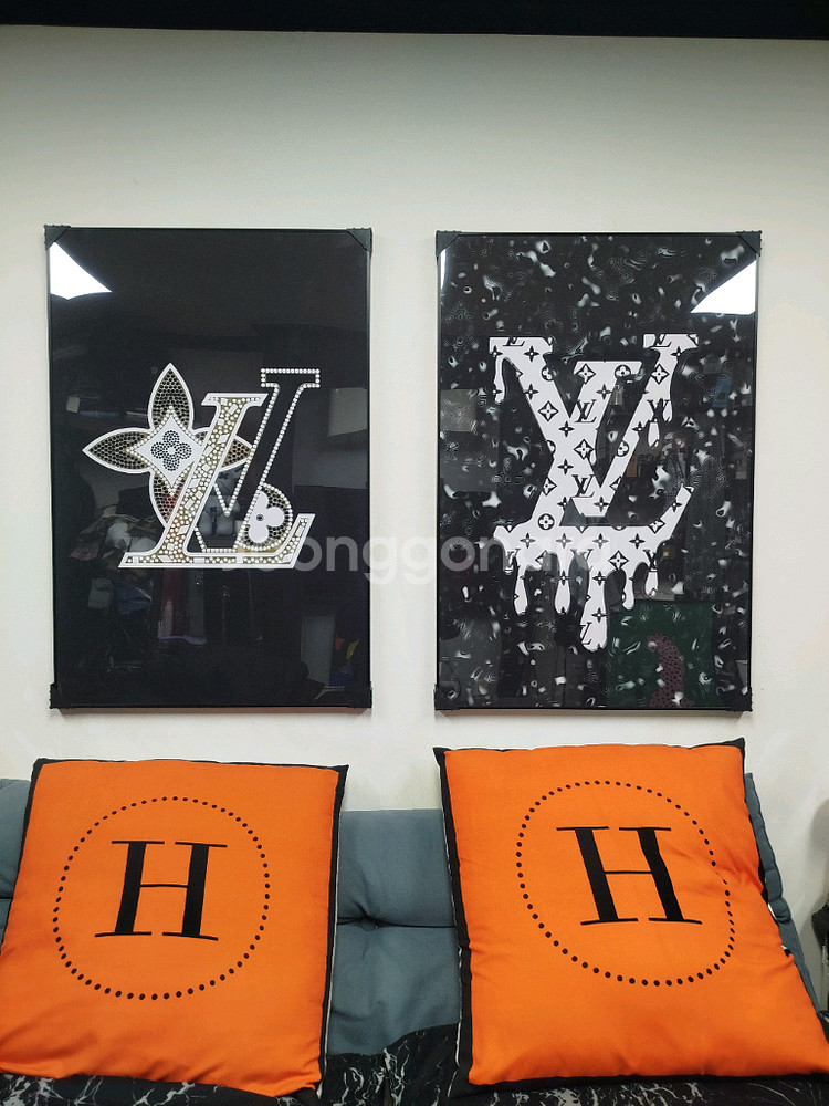 루이비통 로고 대형 그림 액자 팝아트 인테리어소품 인테리어액자 명품그림 명품액자--3