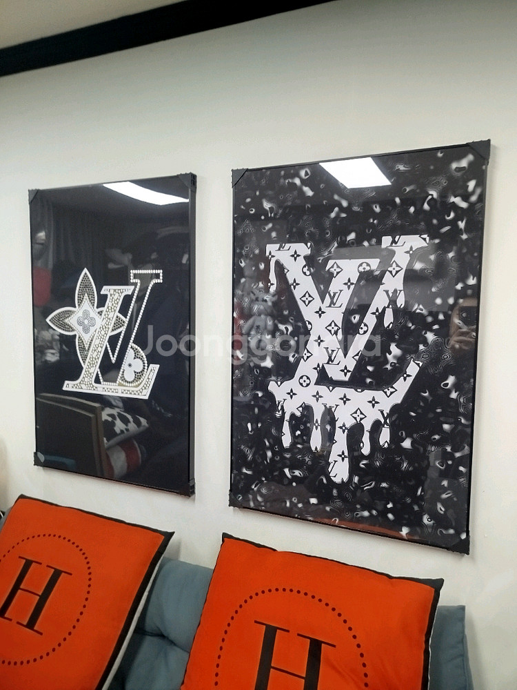 루이비통 로고 대형 그림 액자 팝아트 인테리어소품 인테리어액자 명품그림 명품액자--5