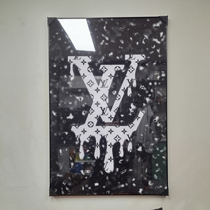 루이비통 로고 대형 그림 액자 팝아트 인테리어소품 인테리어액자 명품그림 명품액자