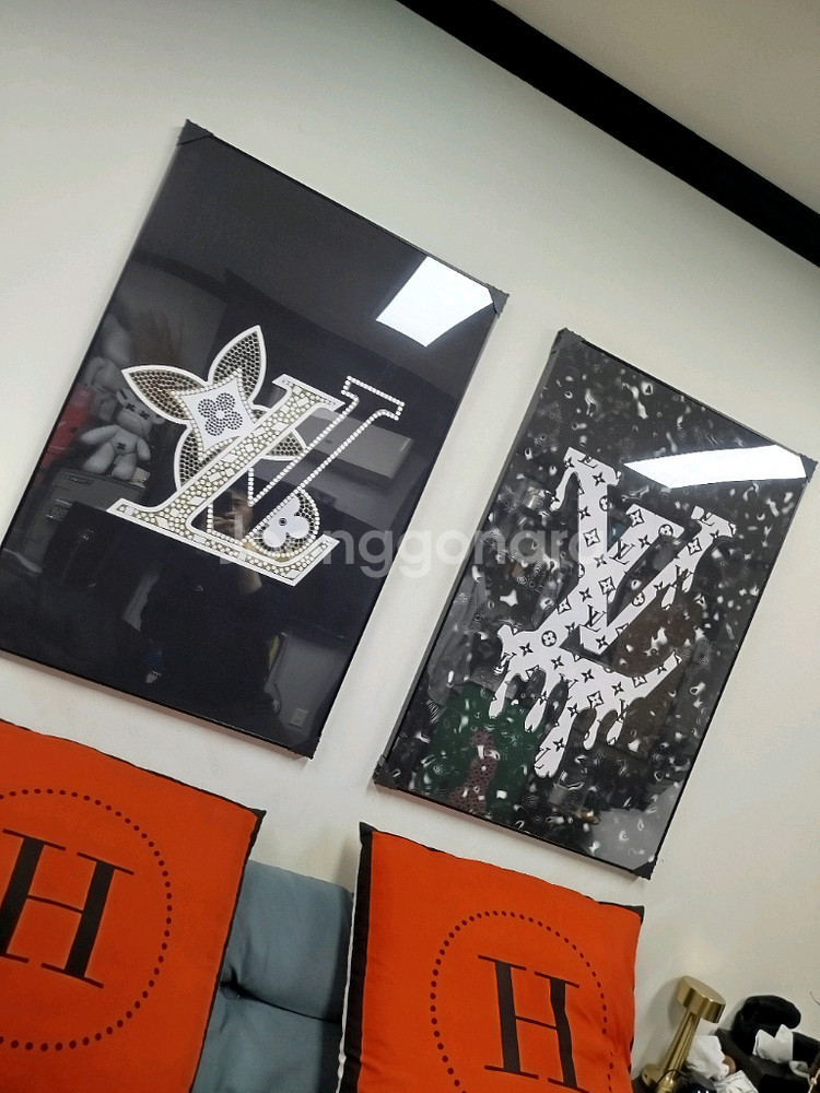 루이비통 로고 대형 그림 액자 팝아트 인테리어소품 인테리어액자 명품그림 명품액자--3