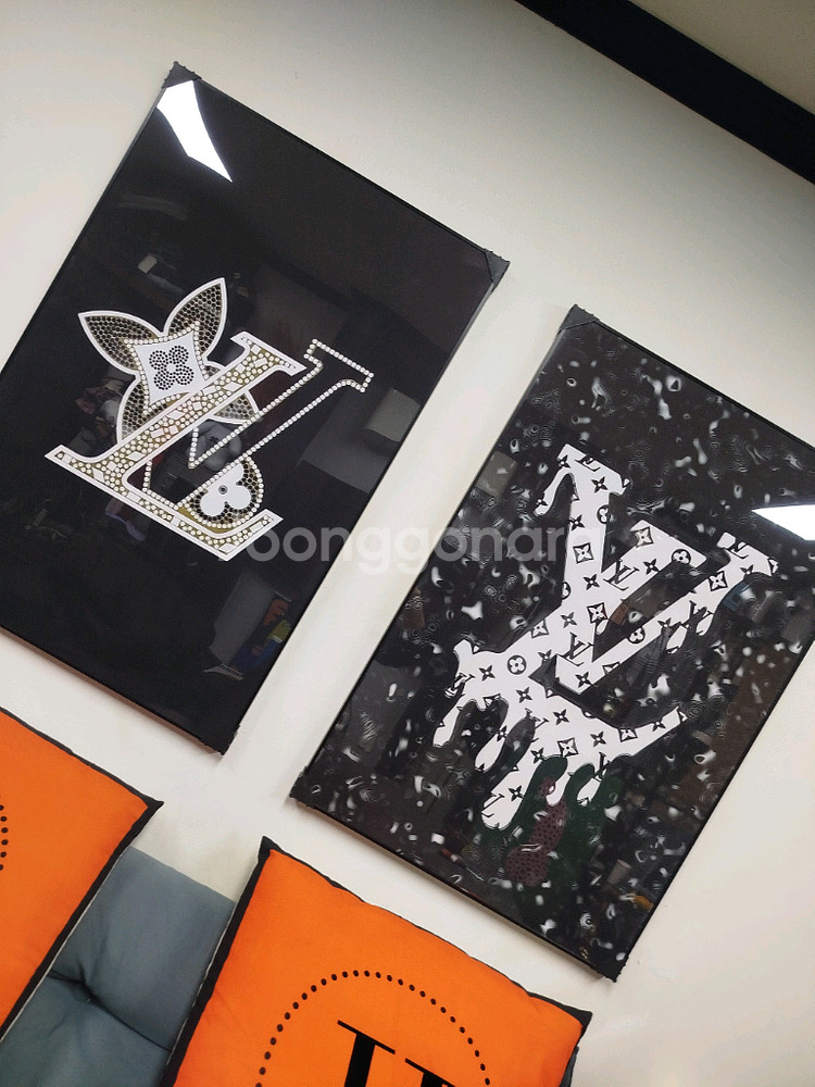 루이비통 로고 대형 그림 액자 팝아트 인테리어소품 인테리어액자 명품그림 명품액자--1