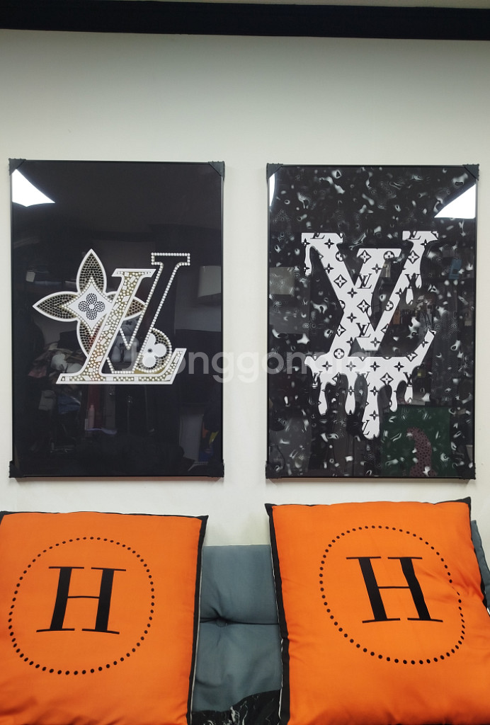 루이비통 로고 대형 그림 액자 팝아트 인테리어소품 인테리어액자 명품그림 명품액자--0