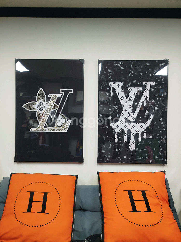 루이비통 로고 대형 그림 액자 팝아트 인테리어소품 인테리어액자 명품그림 명품액자--4